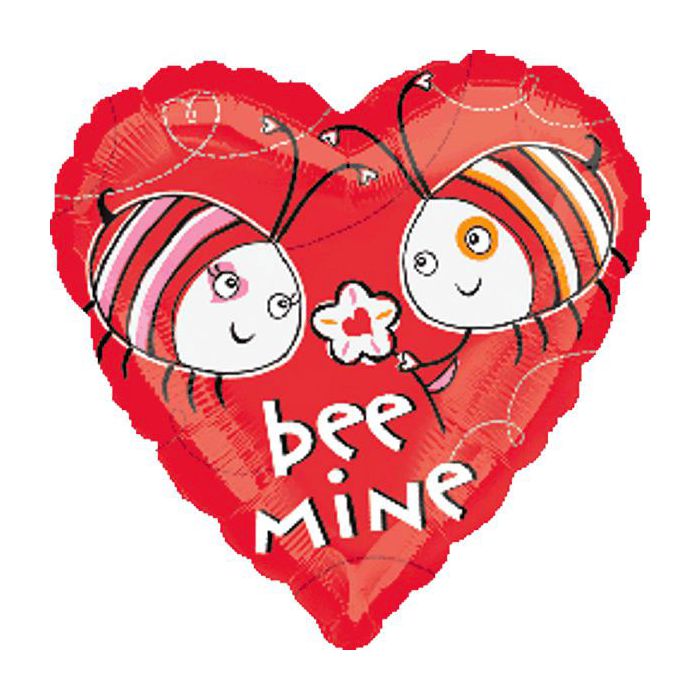 Palloncini Ape Love Pz.1 Mylar Cuore 18" Cm.45 main product photo