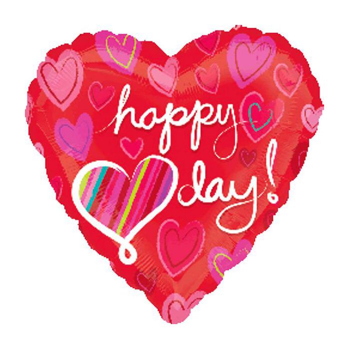 Palloncino Simply Heart Day Pz.1 Mylar Cuore 18" Cm.45 main product photo