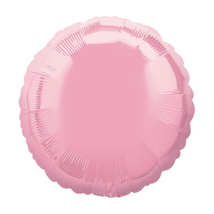 Palloncino Tondo Rosa 18" Pz.5 Mylar Tondo 18" Cm.45 Perlato main product photo