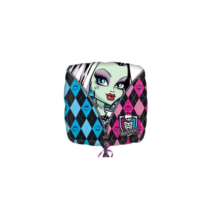 Palloncino Monster High Skullette Pz.1 Mylar Quadrato 18" Cm.45 main product photo
