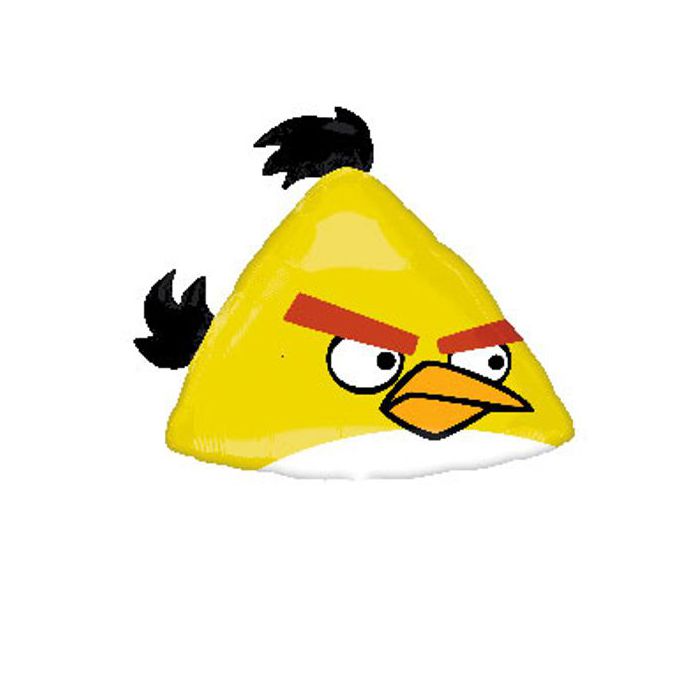 Palloncino Angry Birds Chuck Pz.1 Mylar Sagomato Cm.58 X 53 main product photo