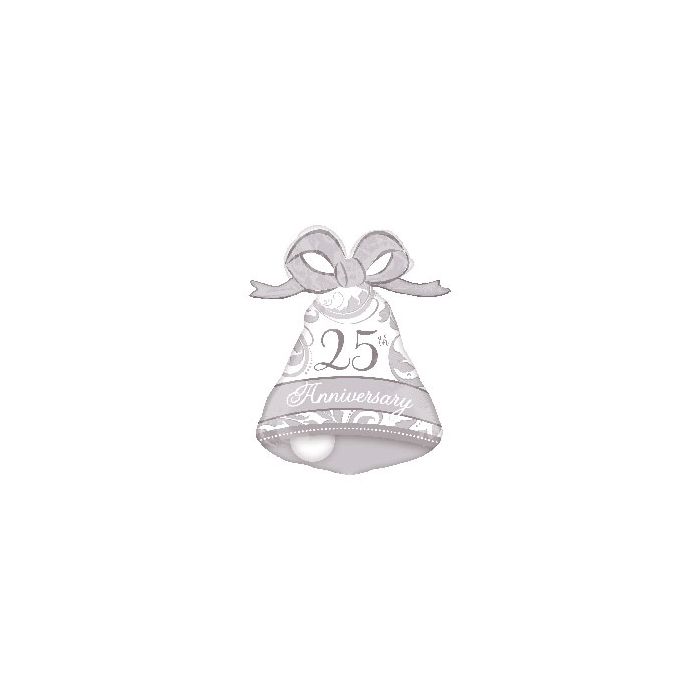 Palloncino 25° Anniversario Pz.1 Mylar Sagomato Cm.56 X Cm.69 main product photo