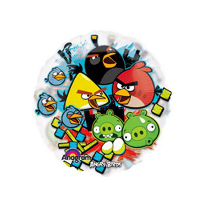 Palloncini Angry Bird Pz.1 Mylar Tondo 26" Cm.66 Trasparente main product photo