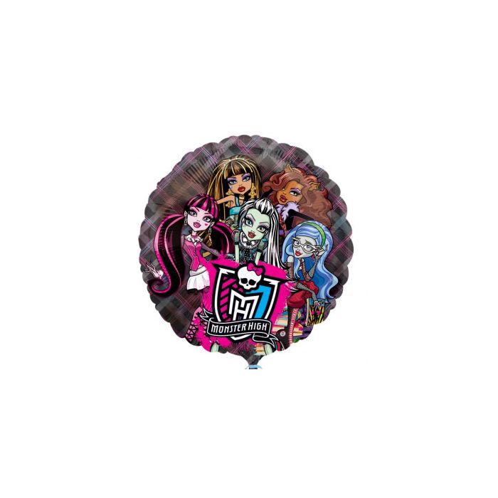 Palloncini Monster High Pz.1 Mylar Tondo 26" Cm.66 Trasparente main product photo