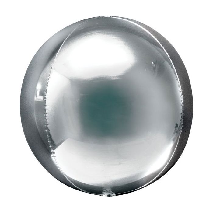 Palloncino Orbz Argento Pz.1 Mylar 3d Orbz Cm.38 X Cm.40 main product photo