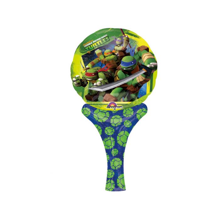 Palloncini Tartaruga Ninja Pz.1 Mylar Mini Shape Inflate Cm.15 X Cm.h.30 main product photo
