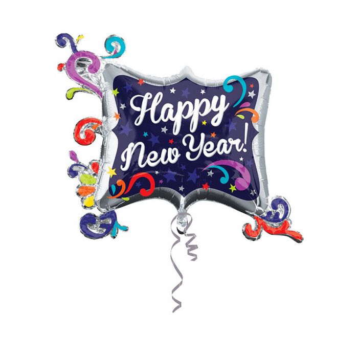 Palloncino Buon Anno Pz.1 Mylar Sagomato Cm.86 X Cm.73 main product photo