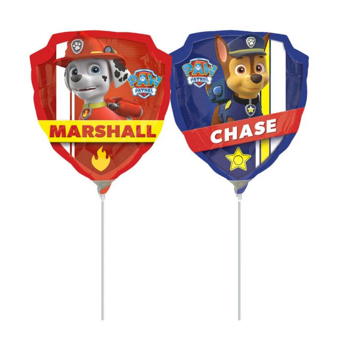 Palloncini Paw Patrol Pz.5 Mylar Mini Shape Da Saldare Esclusa Bacchetta main product photo