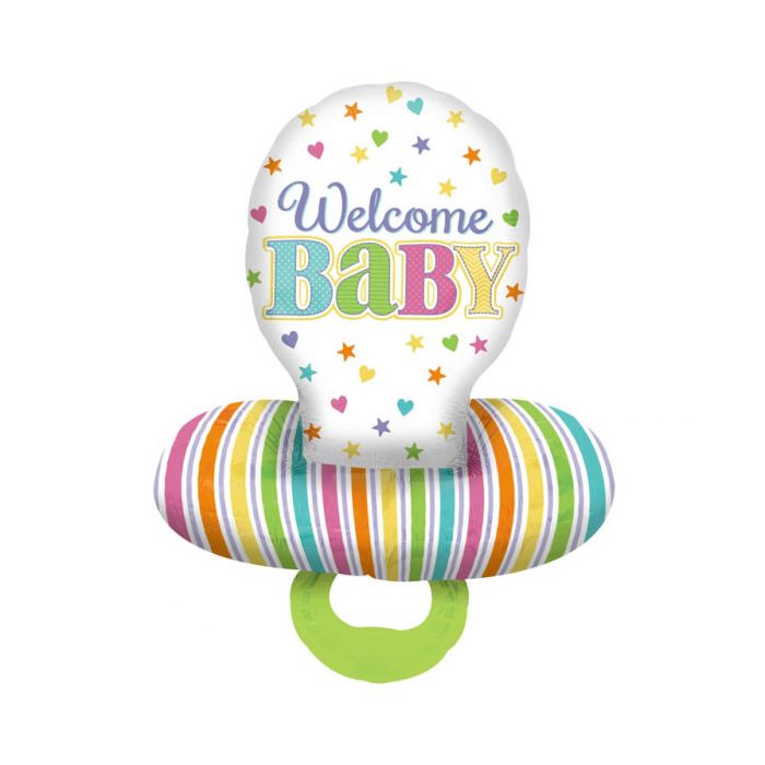 Palloncini Ciuccio Nascita Welcome Pz.1 Mylar Multi-balloon Cm.56 X Cm.150 main product photo