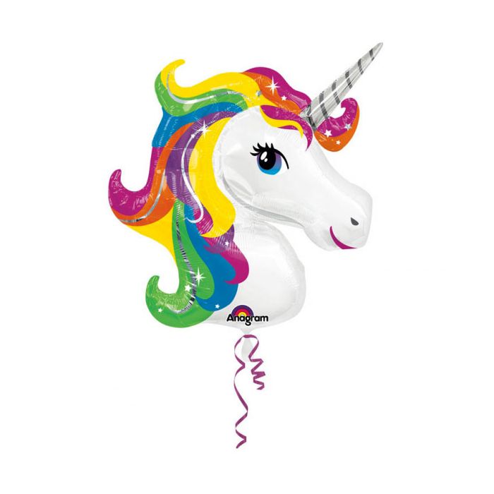 Palloncino Unicorno Pz.1 Mylar Sagomato Cm.83 X Cm.73 main product photo