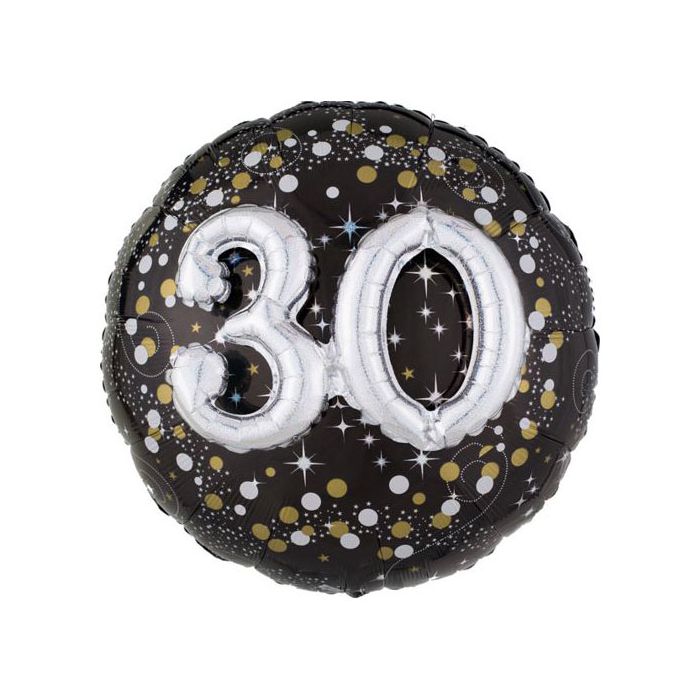 Palloncino 30 Anni Sparkling Pz.1 Mylar Multi Balloon Cm.81 main product photo
