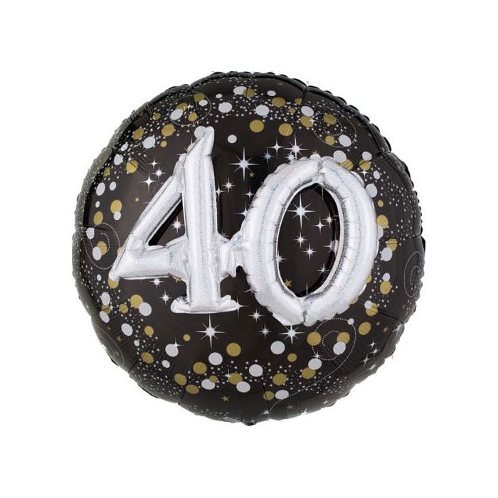 Palloncino 40 Anni Sparkling Pz.1 Mylar Multi Balloon Cm.81 main product photo