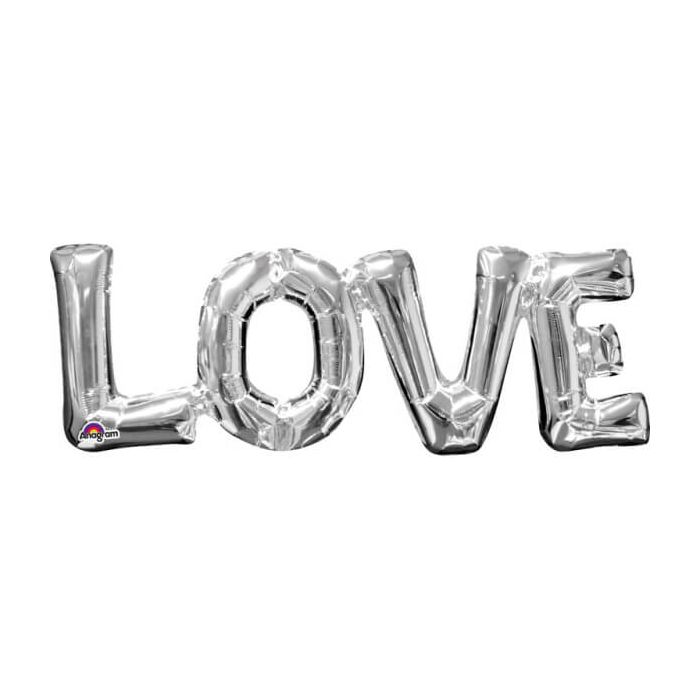 Palloncino Love Argento Pz.1 main product photo