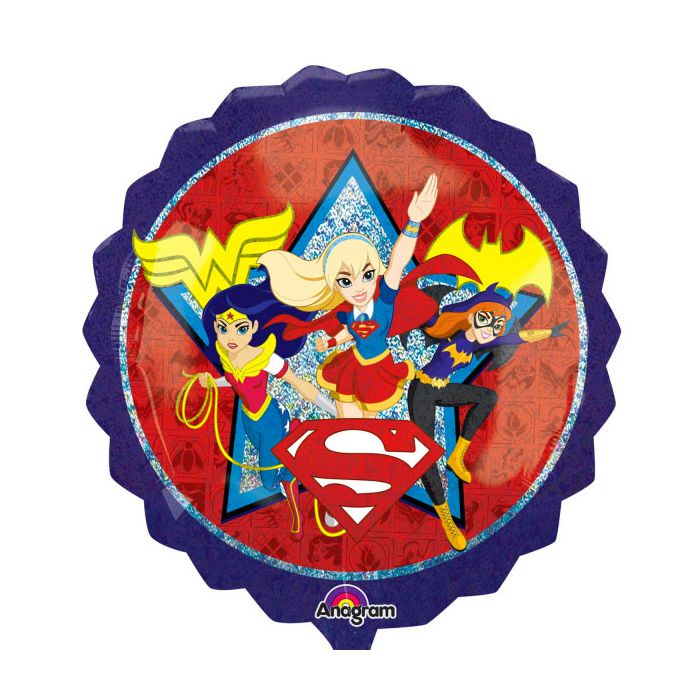Palloncino Dc Super Hero Girl Pz.1 Mylar Sagomato Cm.71 X Cm.71 Holographic main product photo
