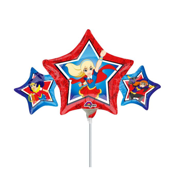 Palloncini dc super hero girl pz.5 mylar mini shape da saldare esclusa bacchetta main product photo