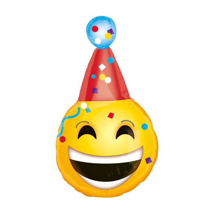 Palloncini Compleanno Emoticons Pz.1 Mylar Sagomato Cm.35 X Cm.63 main product photo