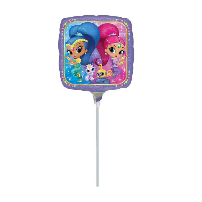 Palloncini Shimmer E Shine Pz.5 Mylar Quadrato 9" Da Saldare Esclusa Bacchetta main product photo