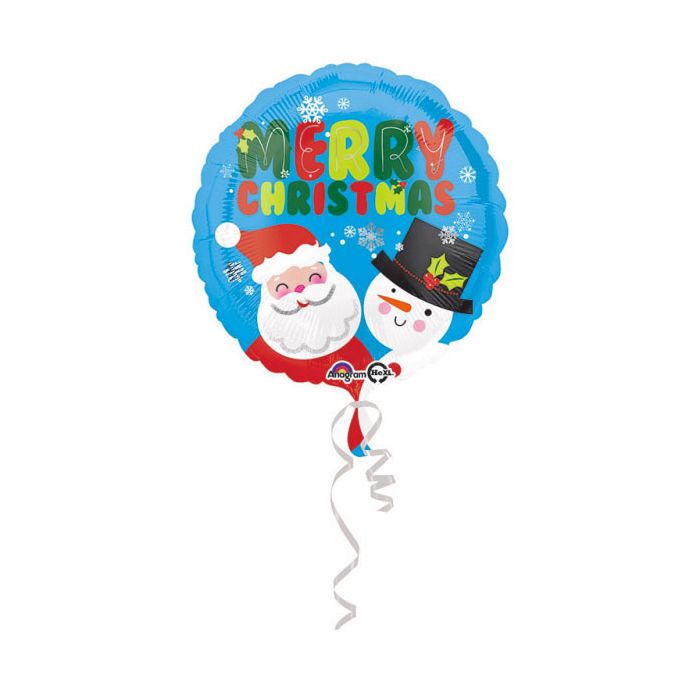 Palloncino Buon Natale Pz.1 Mylar Tondo 18" Cm.45 main product photo