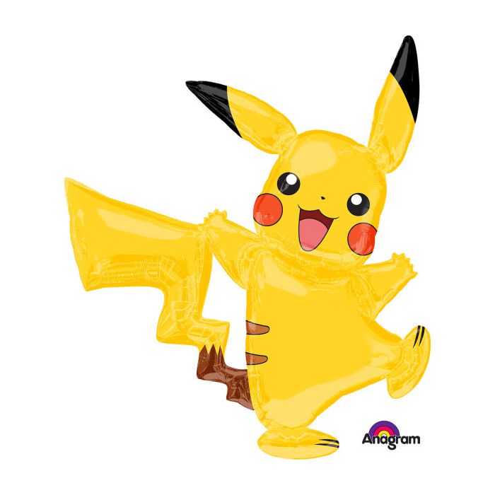 Palloncino Pokemon Pikachu Pz.1 Mylar Airwalkers Cm.132 X Cm.144 main product photo