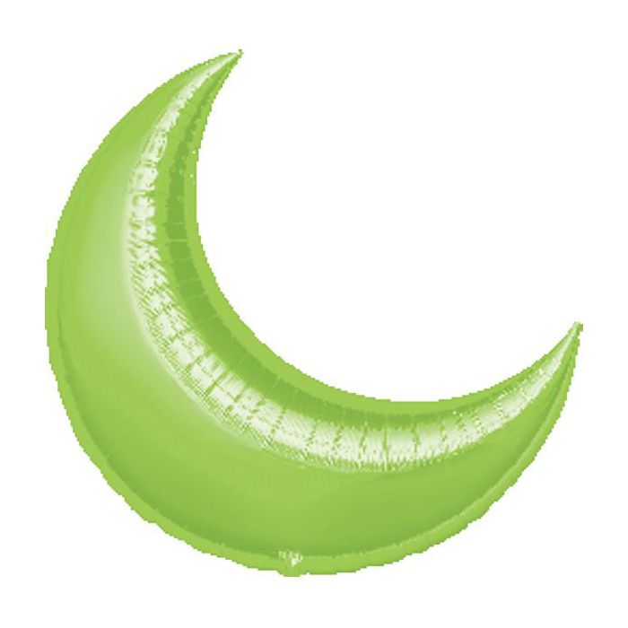 Palloncini Luna Verde Lime (9") Pz.10 Mylar Luna 9" Cm.23 Da Saldare Esclusa Bacchetta main product photo