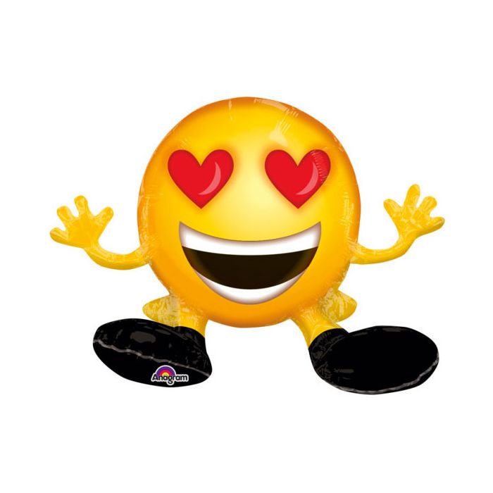 Palloncino Emoticons Love Pz.1 Mylar Multiballoon Cm.48 X Cm.33 Gonfiaggio Ad Aria - No Gas Elio main product photo