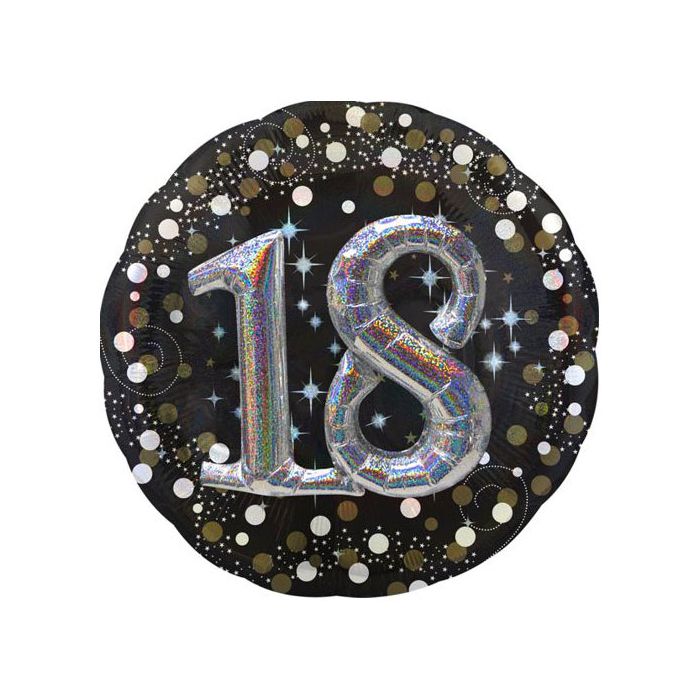 Palloncino 18 Anni Sparkling Pz.1 Mylar Multi Balloon Cm.91 main product photo