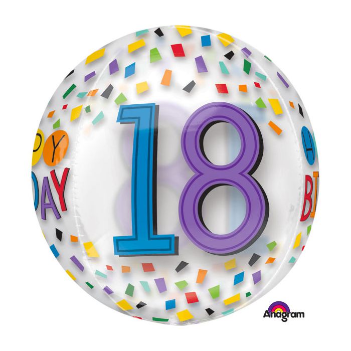 Palloncino 18° Compleanno Orbz Pz.1 Mylar 3d Orbz Cm.38 X Cm.40 main product photo