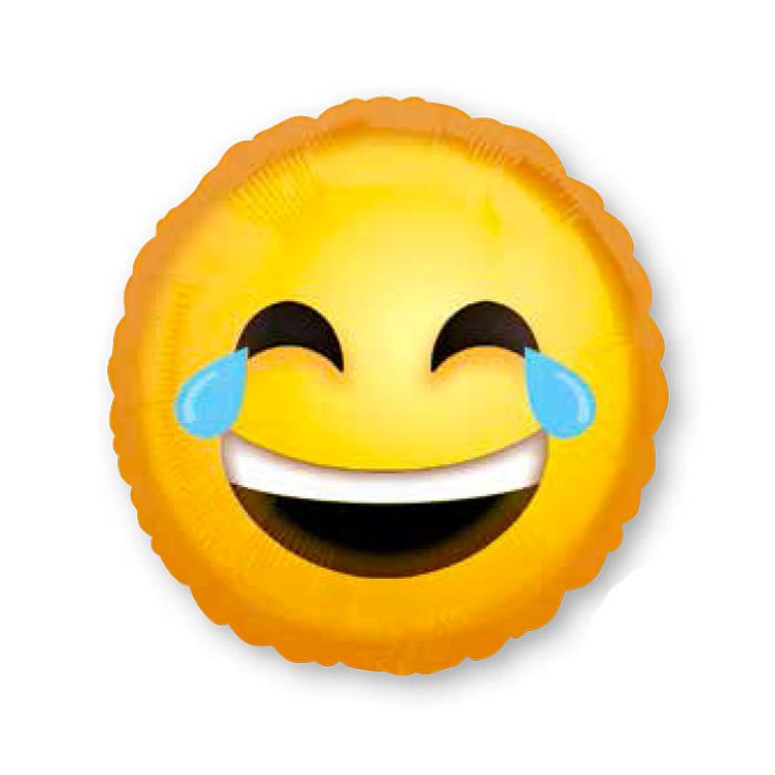Palloncini Lacrime Emoticons Pz.1 Mylar Tondo 18" Cm.45 main product photo
