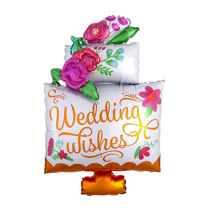 Palloncino Torta Matrimonio Pz.1 Multi-balloon 21"/53cm W X 30"/76cm H main product photo