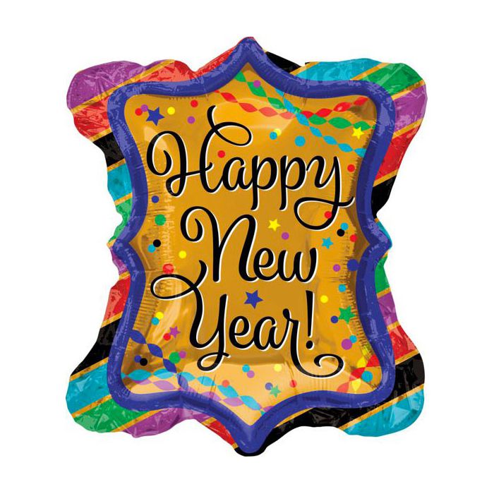Palloncini Cornice Capodanno Pz.1 Mylar Sagomato Cm.60 X Cm.68 main product photo