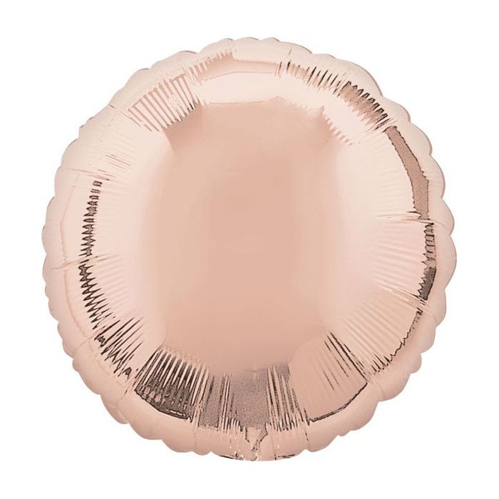Palloncino Tondo Rose Gold 17" Pz.5 Mylar Tondo 17" Cm.43 main product photo