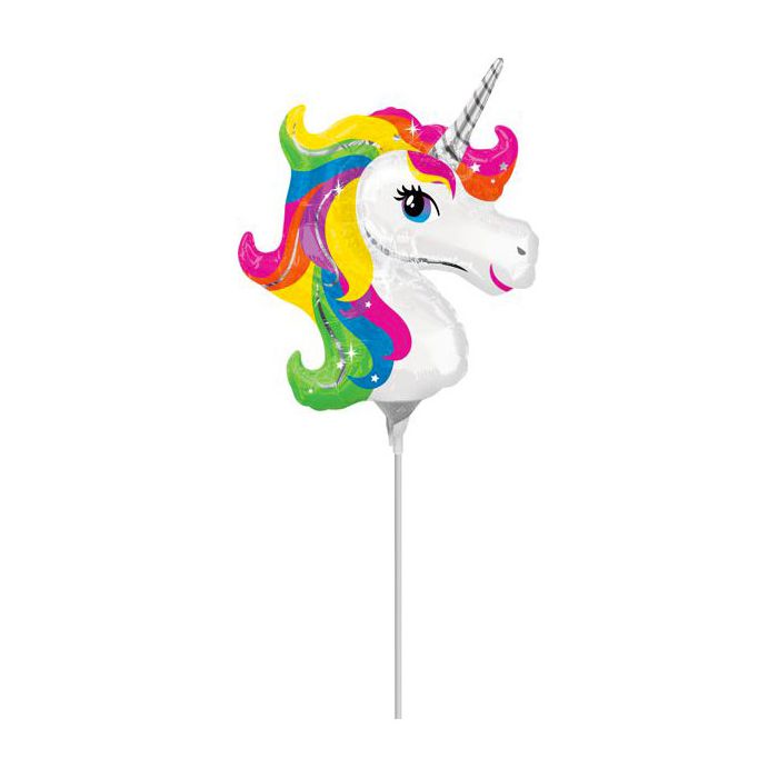 Palloncini Unicorno Pz.5 Mylar Mini Shape Cm.22 X Cm.25 Da Saldare Esclusa Bacchetta main product photo