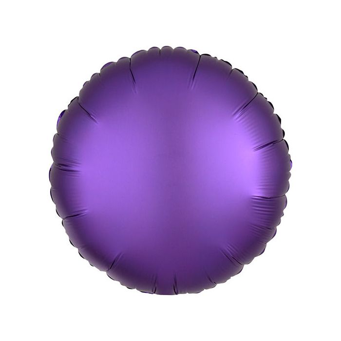 Palloncino Satin Luxe Purple Royale Pz.1 Mylar Tondo Cm.43 main product photo