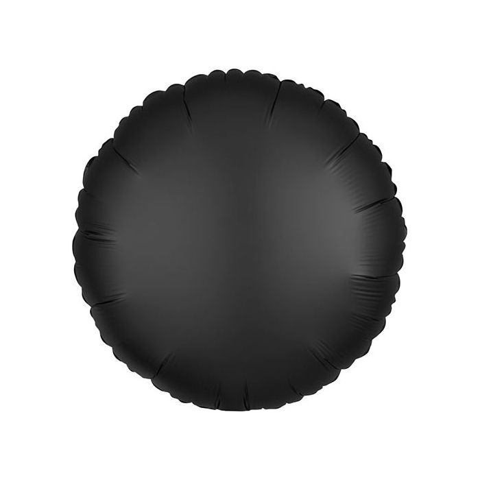 Palloncino Satin Luxe Onyx Pz.1 Mylar Tondo Cm.43 main product photo