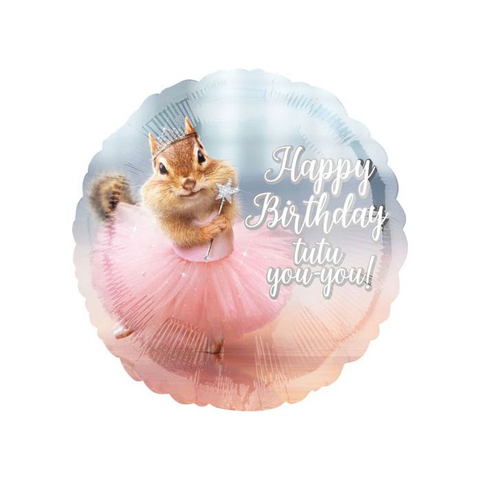Palloncino Compleanno Ballerina Pz.1 Mylar Tondo 17" Cm.43 main product photo