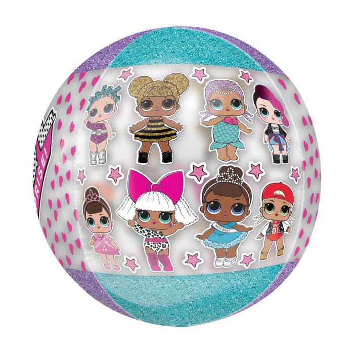 Palloncino Lol Surprise Orbz Pz.1 Mylar 3d Orbz 15"/38cm W X 16"/40cm H main product photo
