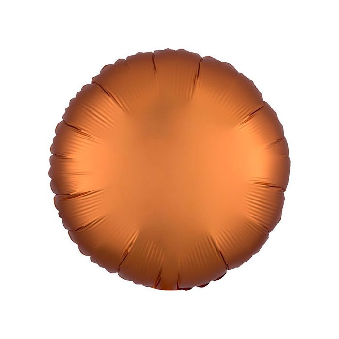 Palloncino Satin Luxe Amber Pz.1 Mylar Tondo Cm.43 main product photo