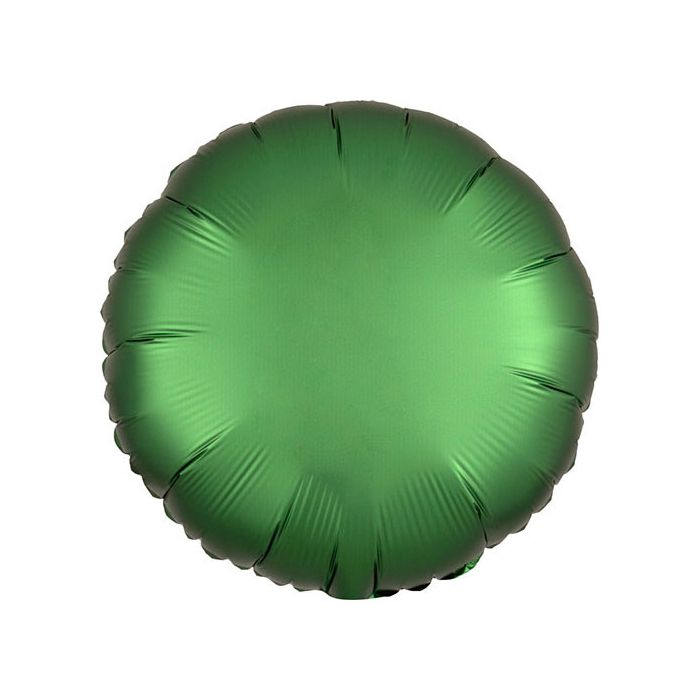 Palloncino Satin Luxe Emerald Pz.1 Mylar Tondo Cm.43 main product photo