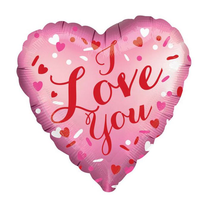 Palloncini Satin I Love You Pz.1 Mylar Cuore 18" Cm.45 main product photo