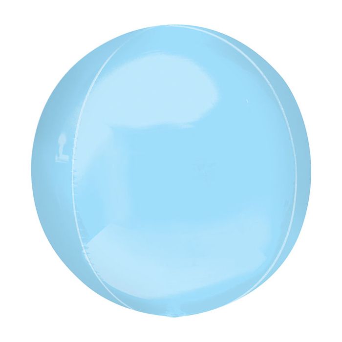 Palloncino Orbz Pastel Blue Pz.1 Mylar 3d Orbz Cm.38 X Cm.40 main product photo
