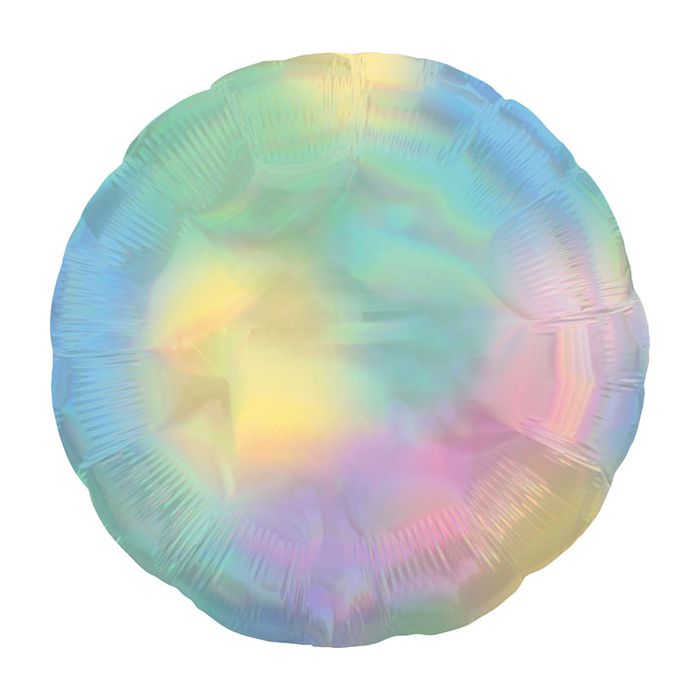 Palloncino Iridescent Rainbow Pz.5 Holographic Tondo 18'' Cm.43 main product photo