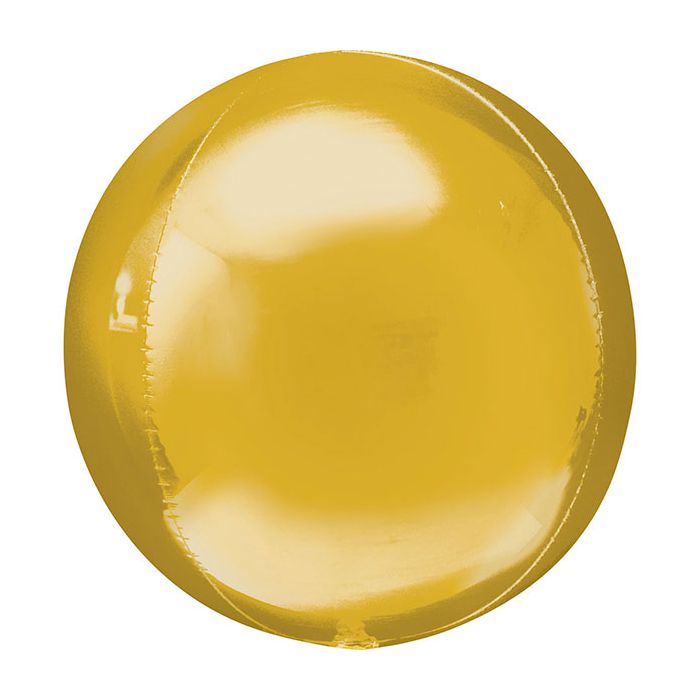 Palloncino Orbz Jumbo Oro Pz.3 Mylar 3d Orbz Jumbo Cm.53 X Cm.53 main product photo