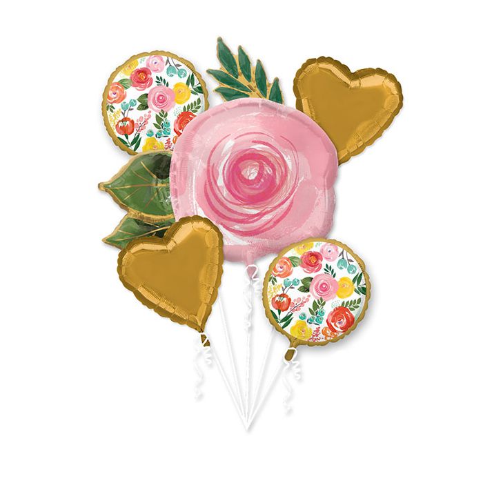 Palloncino Fiori Luminosi Bouquet Mylar Bouquet Pz.5 main product photo