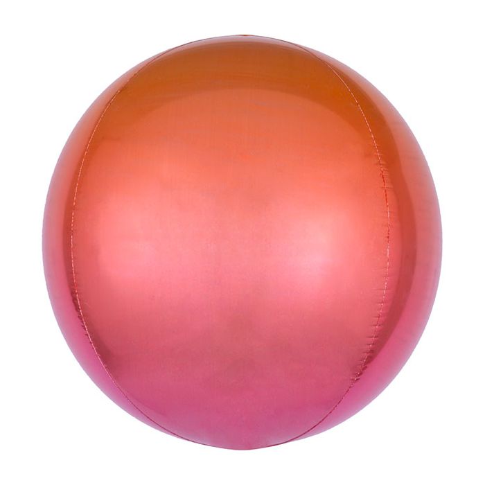 Palloncino Orbz Rosso E Arancio Pz.1 Mylar 3d Orbz Cm.38 X Cm.40 main product photo