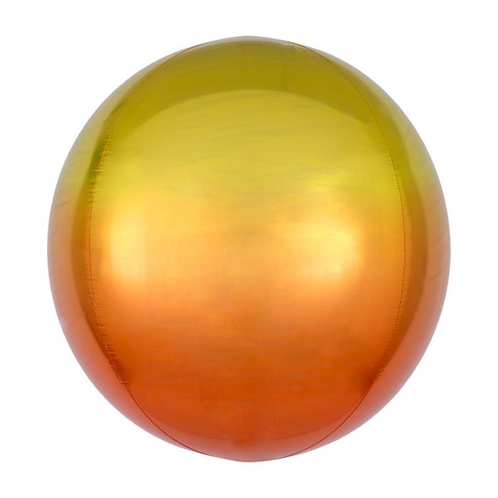 Palloncino Orbz Giallo E Arancio Pz.1 Mylar 3d Orbz Cm.38 X Cm.40 main product photo