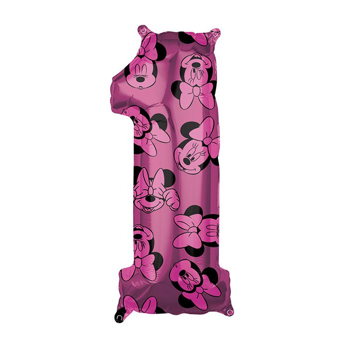 Palloncino Minnie 1° Compleanno Pz 1 Mylar Sagomato Cm.27 X Cm.66 main product photo