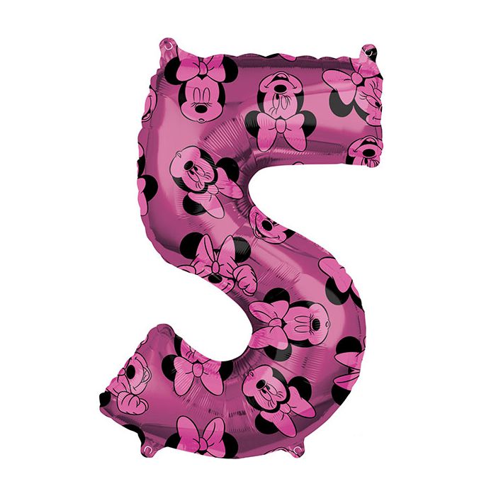 Palloncino Minnie 5° Compleanno Pz 1 Mylar Sagomato Cm.27 X Cm.66 main product photo