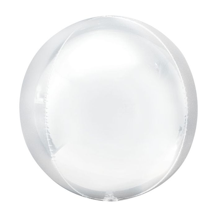 Palloncino Orbz Bianco Pz.1 Mylar 3d Orbz Cm.38 X Cm.40 main product photo