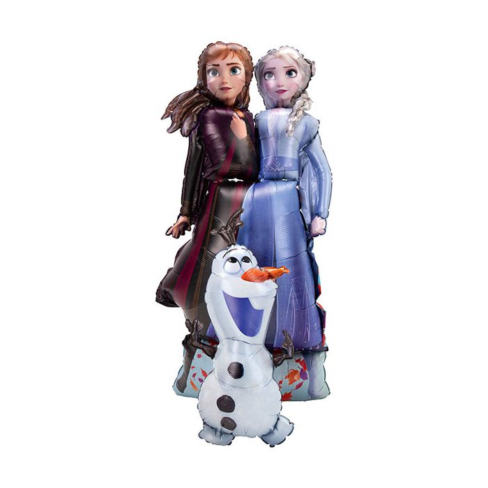 Palloncino Frozen 2 Else Anna Olaf Pz.1 Mylar Airwalkers 27"/68cm W X 58"/147cm H main product photo
