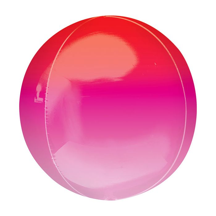 Palloncino Orbz Rosso E Rosa Pz.1 Mylar 3d Orbz Cm.38 X Cm.40 main product photo
